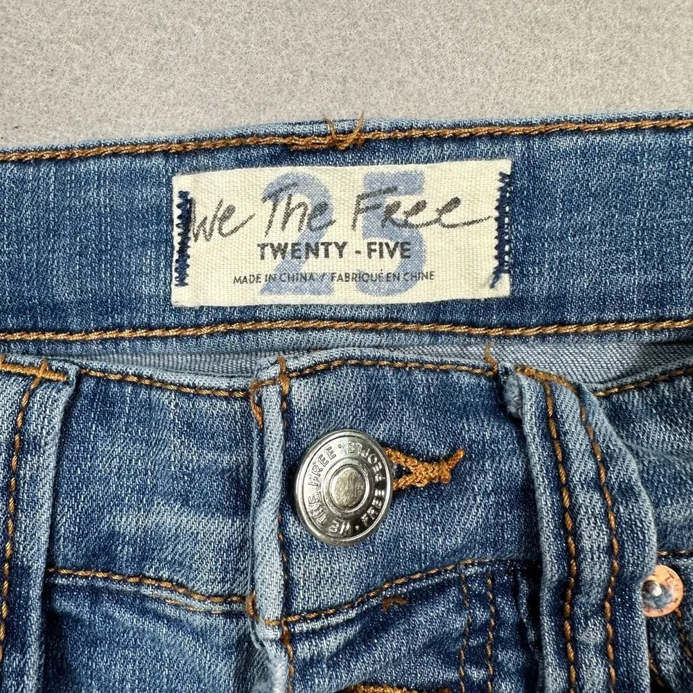 Free People Irreplaceable Flare Jean 25 Button Fly Mid Rise Bell Bottom Festival - Picture 2 of 12